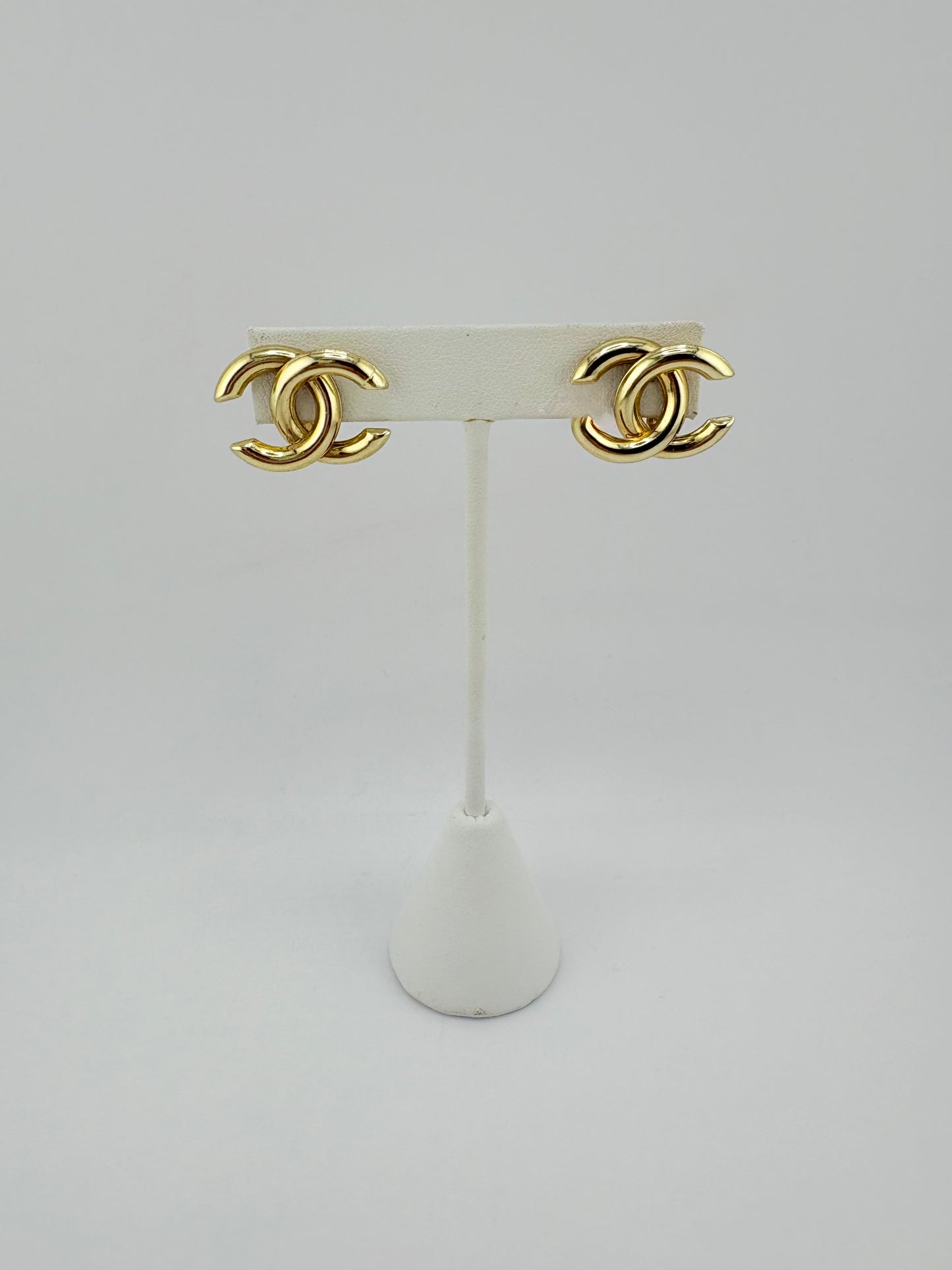 10K Omega Earrings