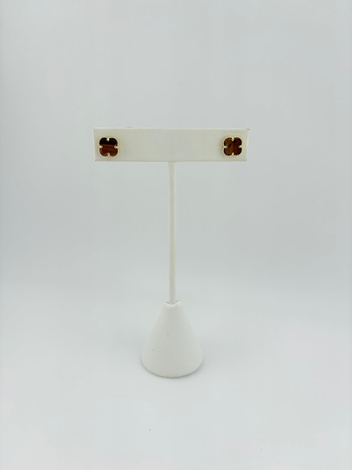 14K Clover Earrings