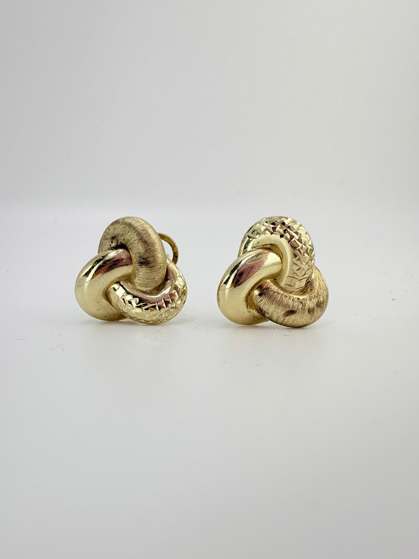 10K Omega Earrings