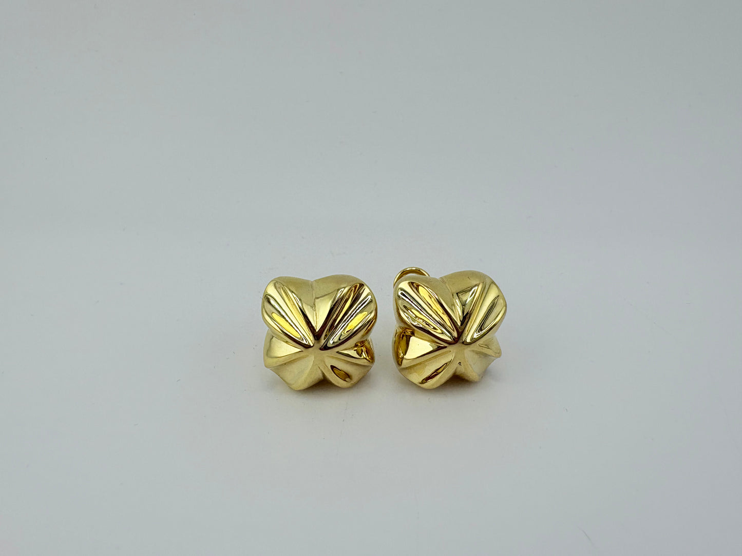 10K Omega Earrings