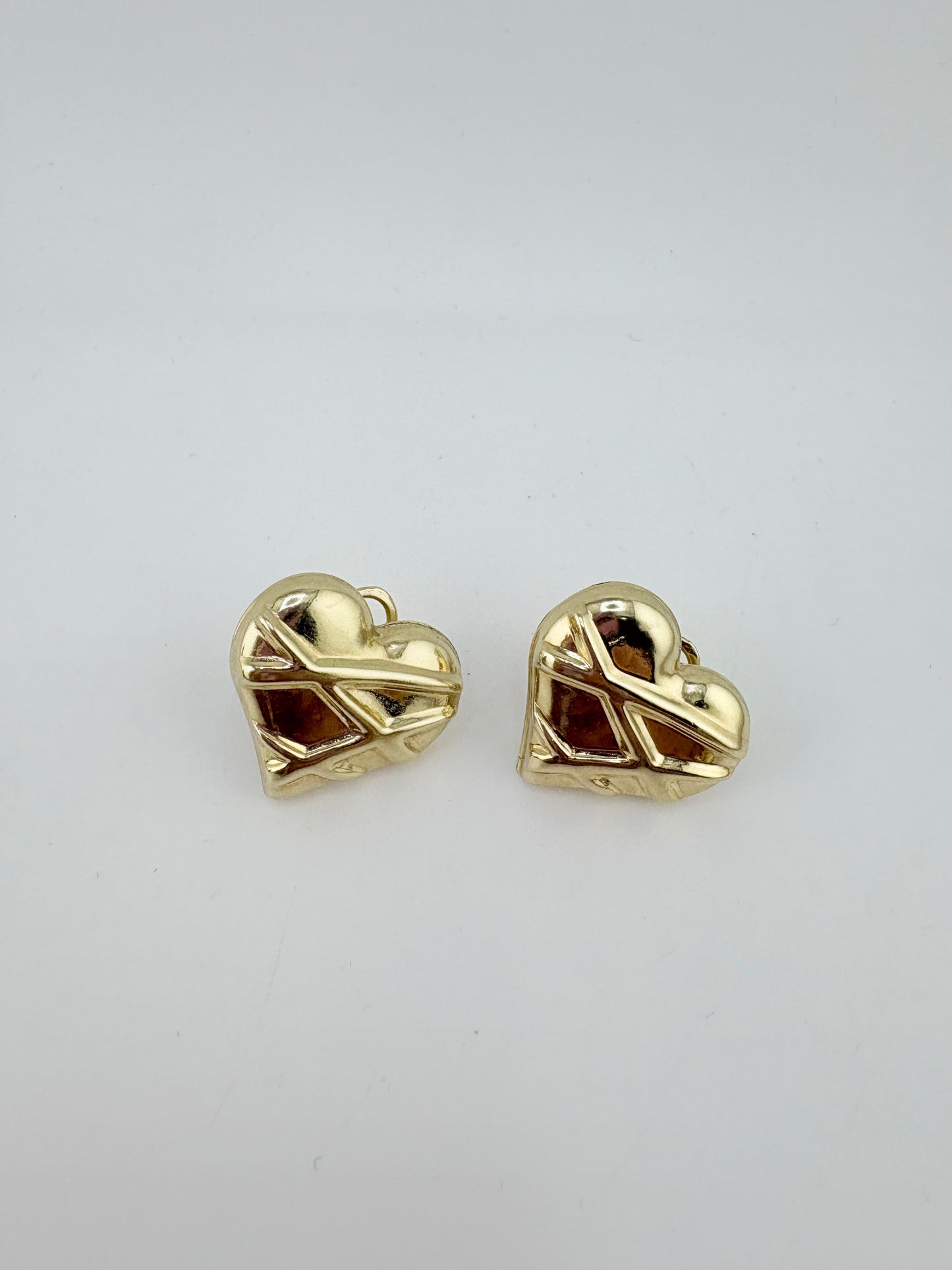 10K Omega Earrings