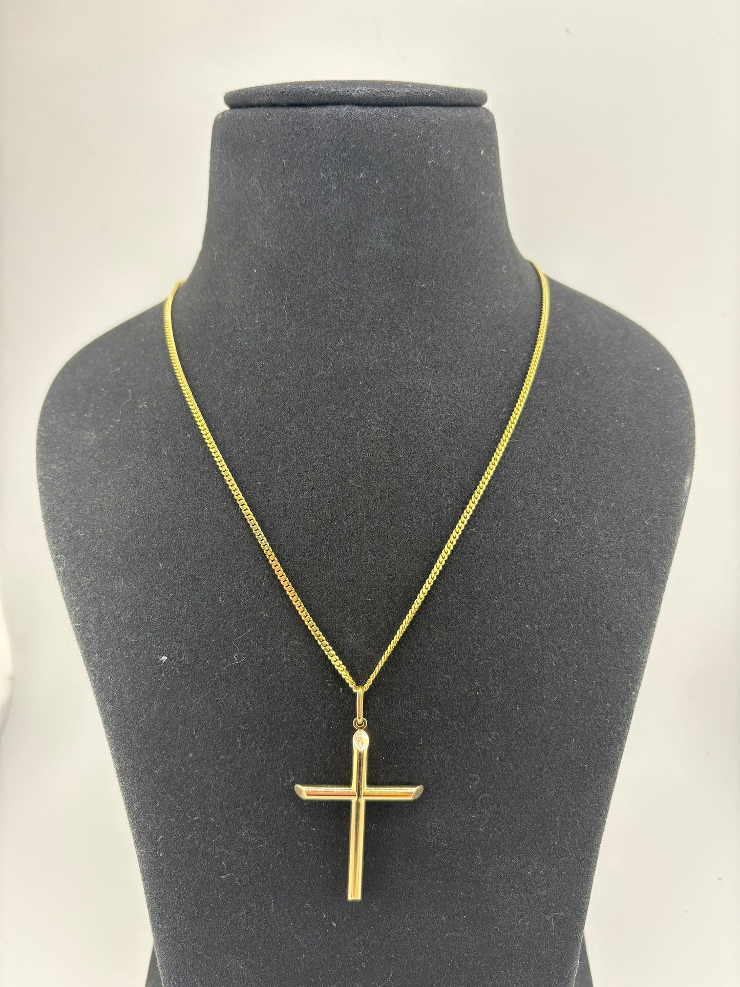 10K Solid Necklace 22IN