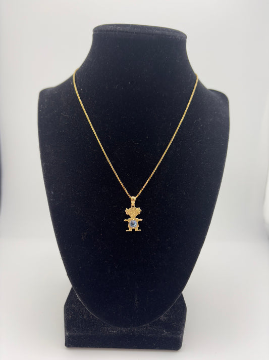 14K Girl Necklace 16IN