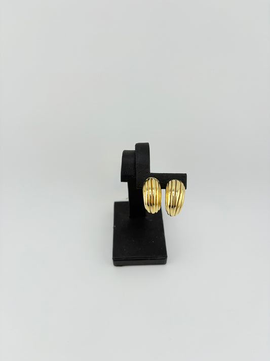 10K Omega Earrings