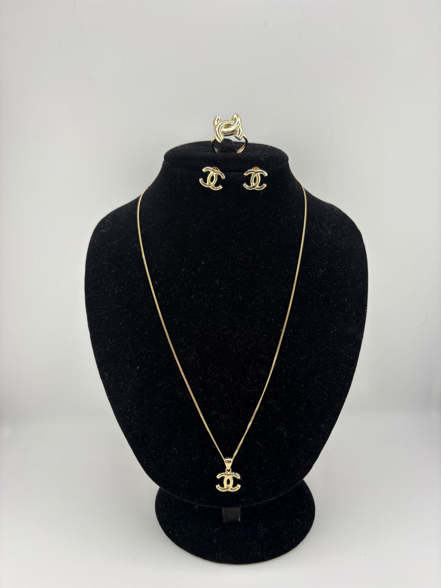 10K Gold Necklace Set 18IN