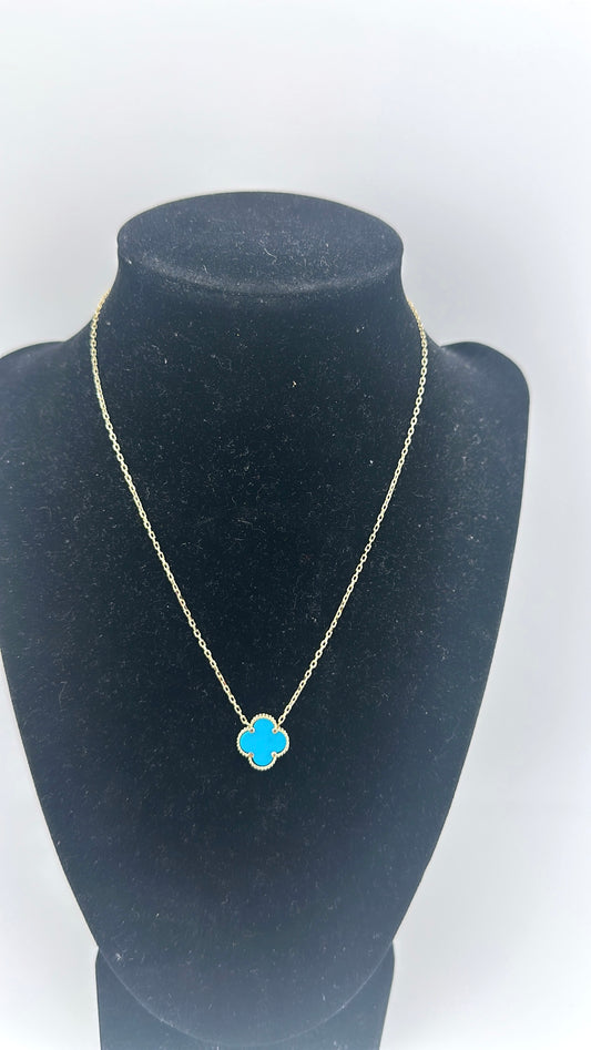 14K Clover Necklace