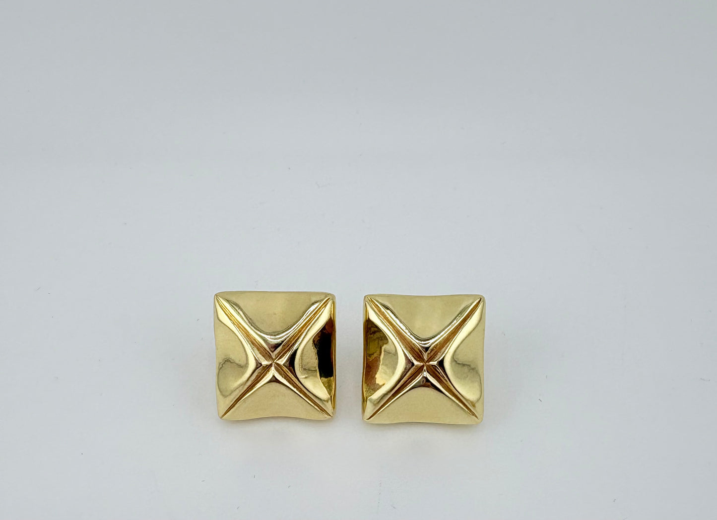 10K Omega Earrings