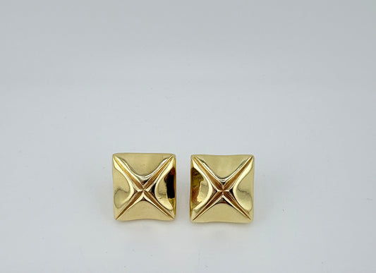 10K Omega Earrings