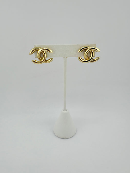 10K Omega Earrings