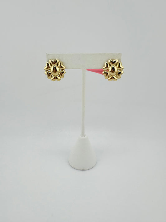 10K Omega Earrings