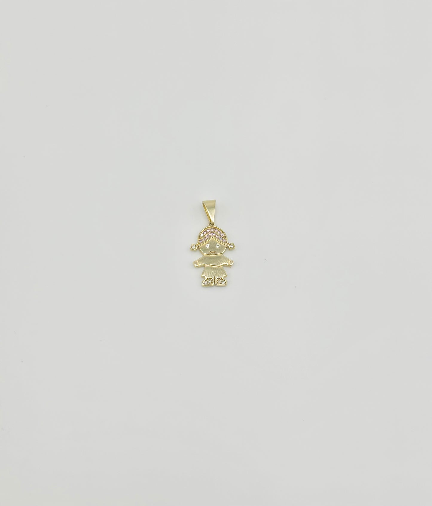 14K Girl Pendant