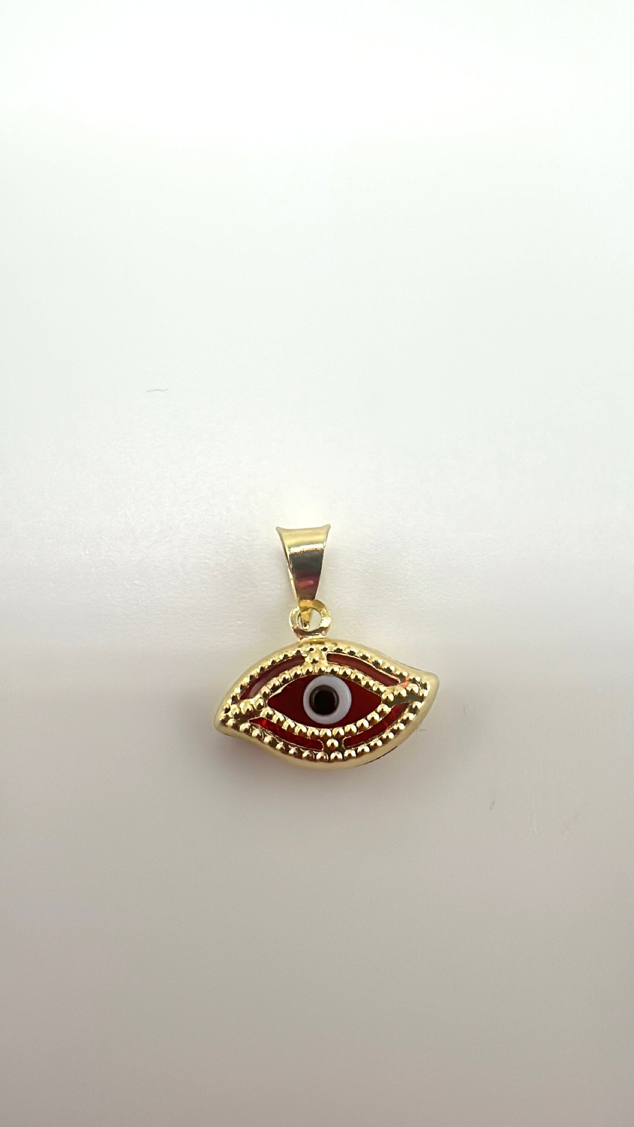 14K Ojo De Buena Suerte Pendant