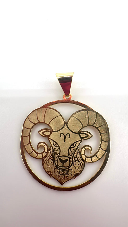 10K Aries Pendant