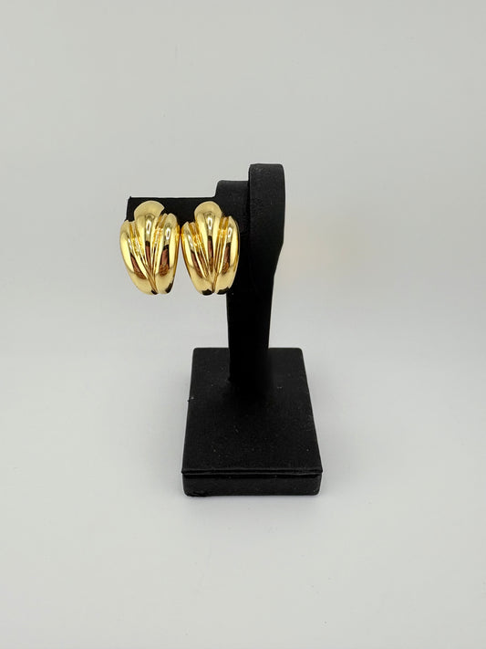 10K Omega Earrings