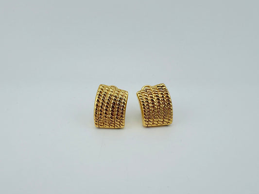 10K Omega Earrings