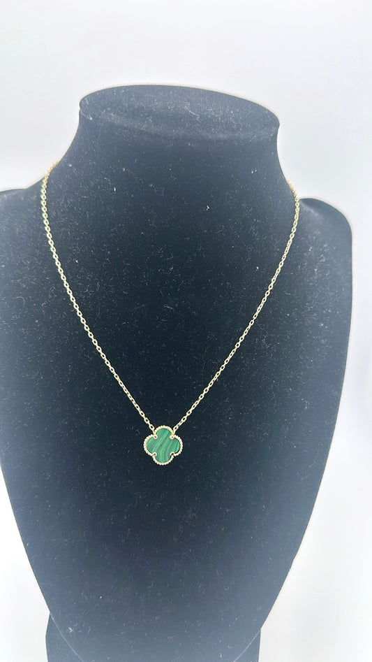 14K Clover Necklace