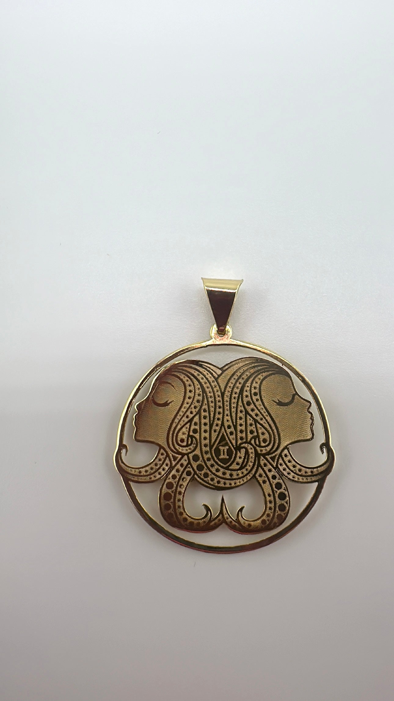 10K Gemini Pendant