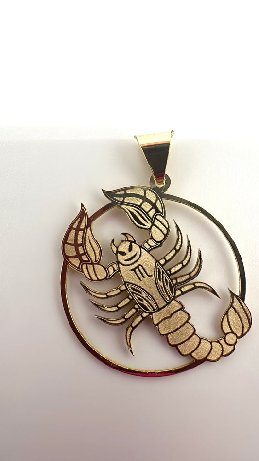 10K Scorpio Pendant