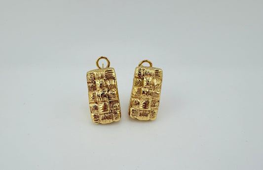 10K Omega Earrings