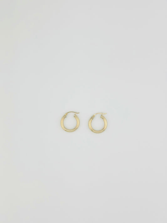 14K Small Hoops