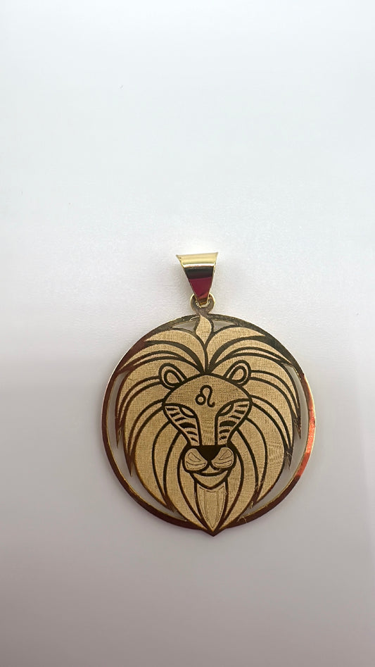 10K Leo Pendant