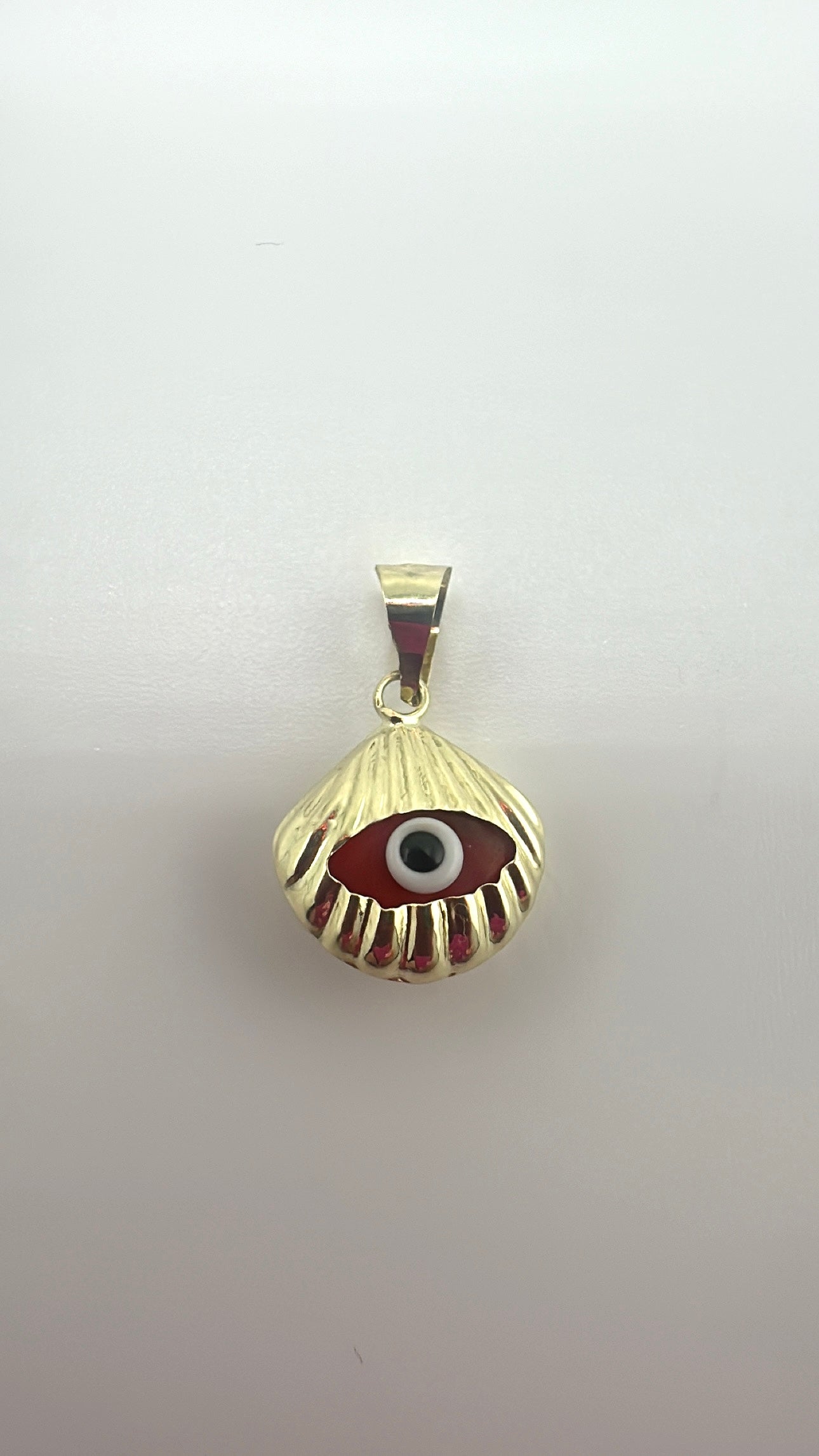 14K Ojo De Buena Suerte Pendant