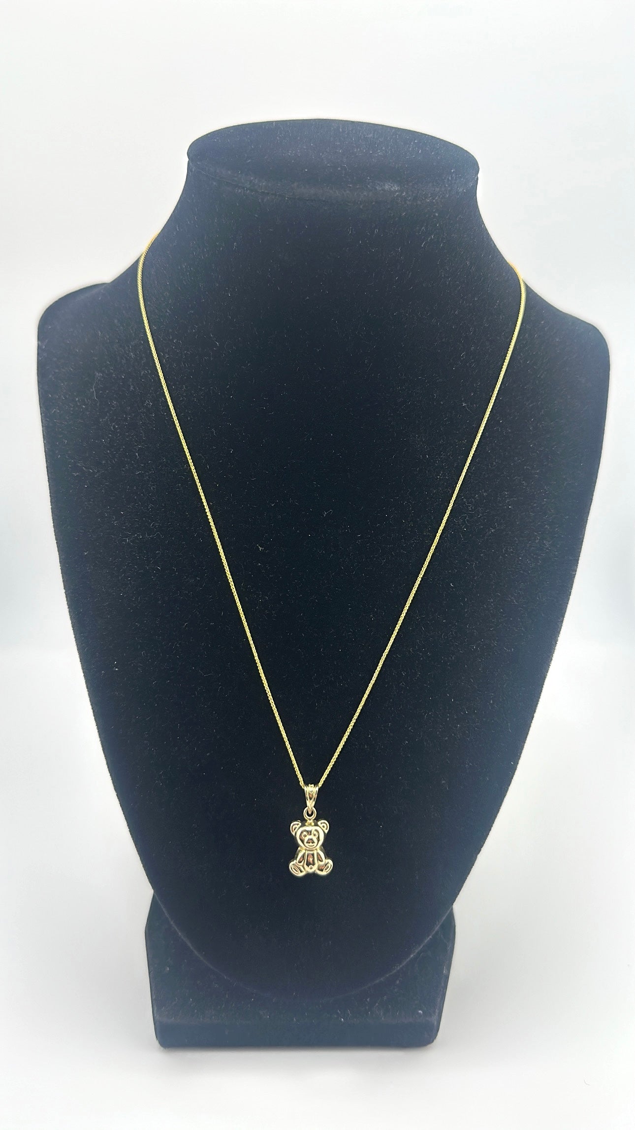 14K Mini Bear Necklace