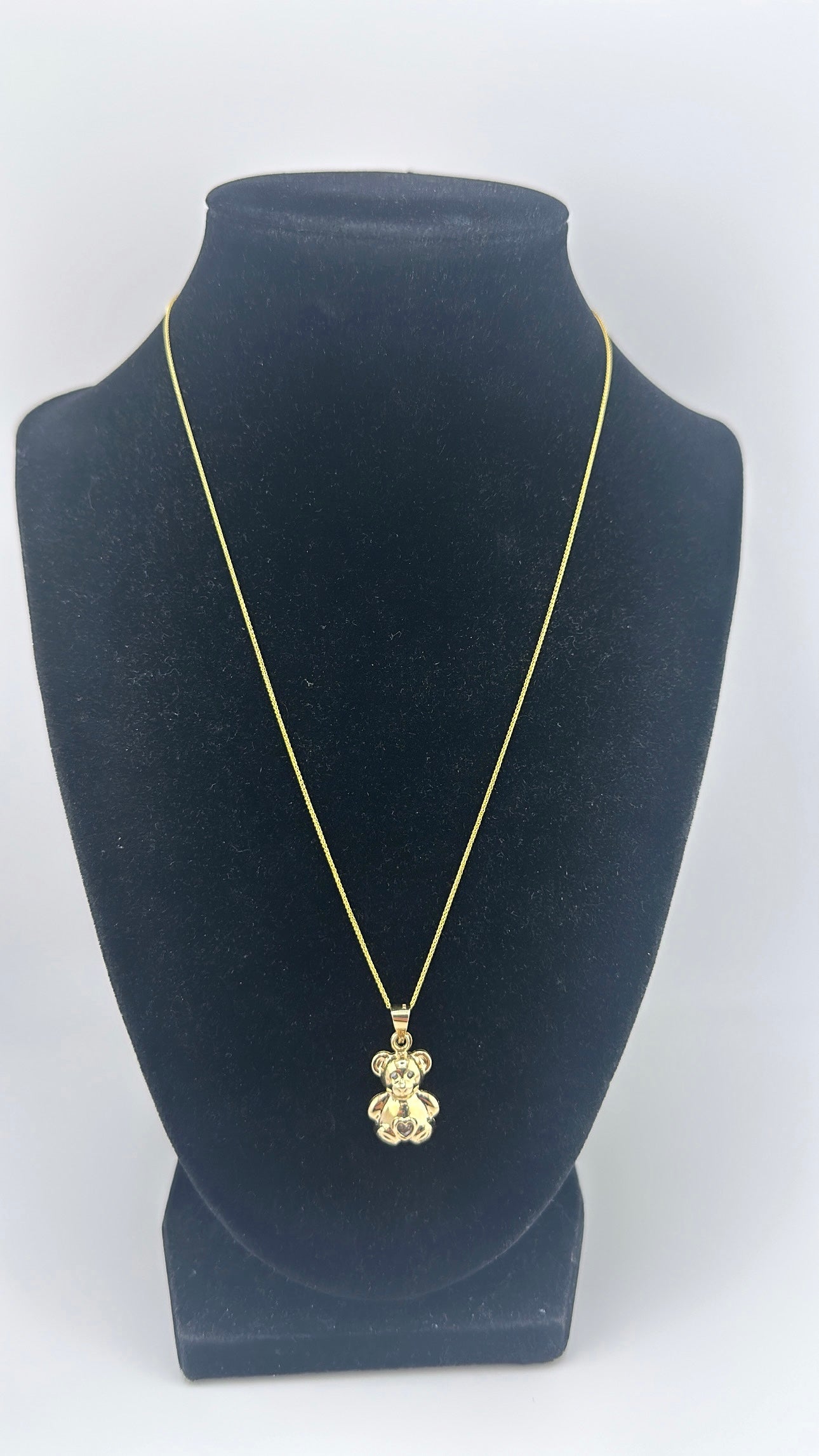 14K Bear Necklace