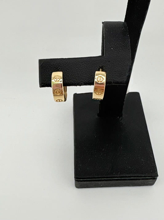 14K Gold Hoops