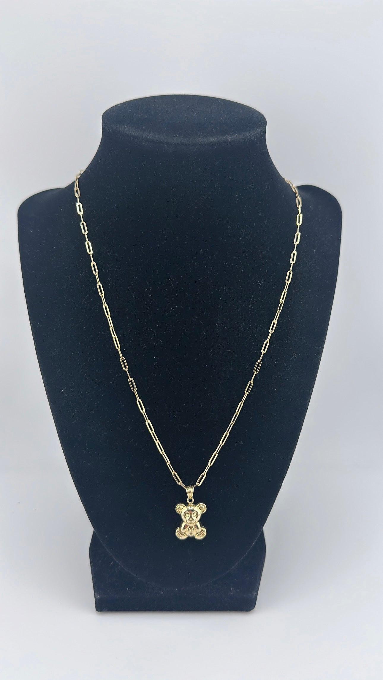 14K Bear Necklace