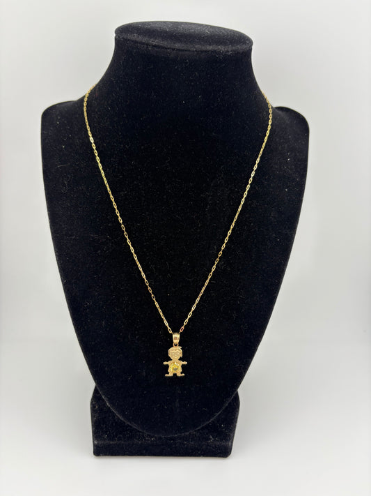 14K Boy Necklace