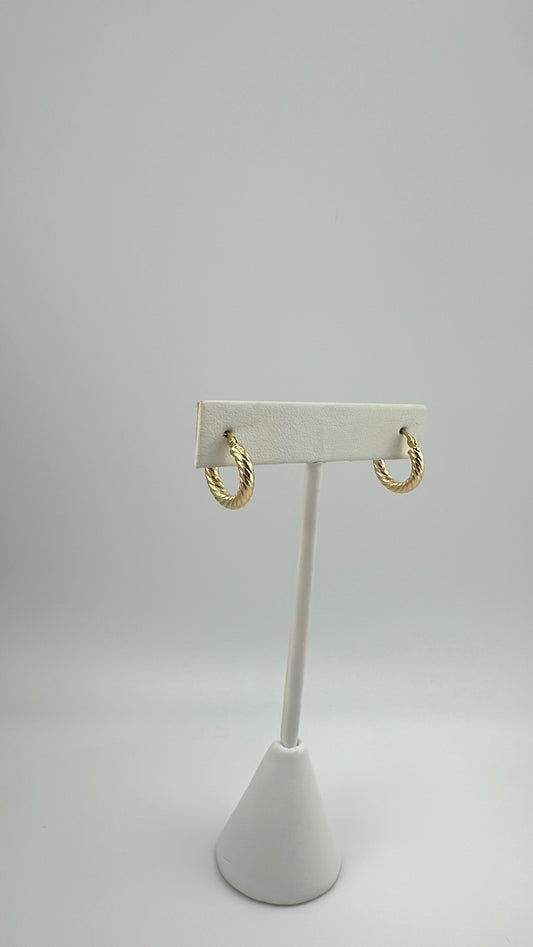 14K Small Hoops