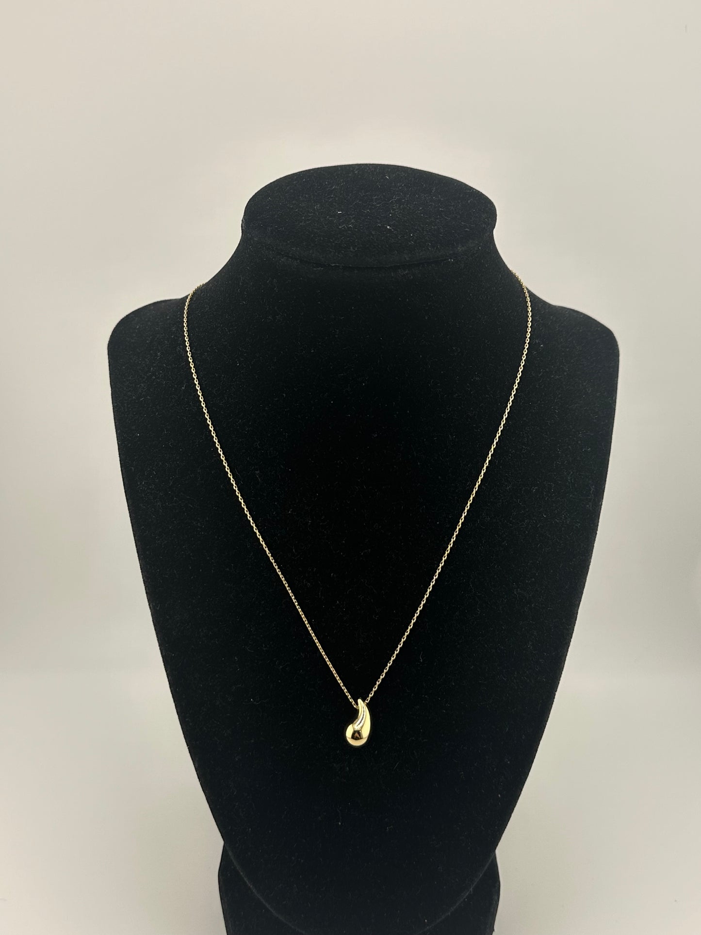 14K Drop Necklace