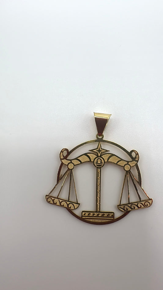 10K Libra Pendant