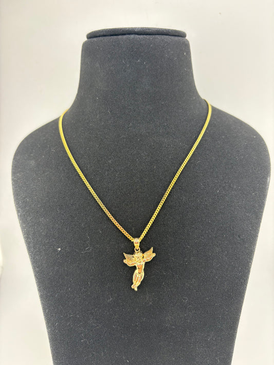 10K Solid Necklace 22IN