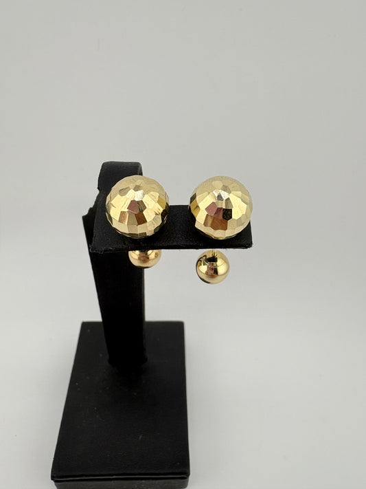10K Gold Earrings Reverse