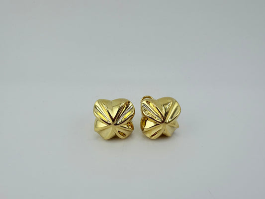 10K Omega Earrings