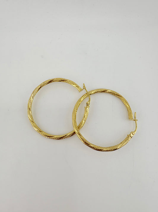 10K Gold Hoops