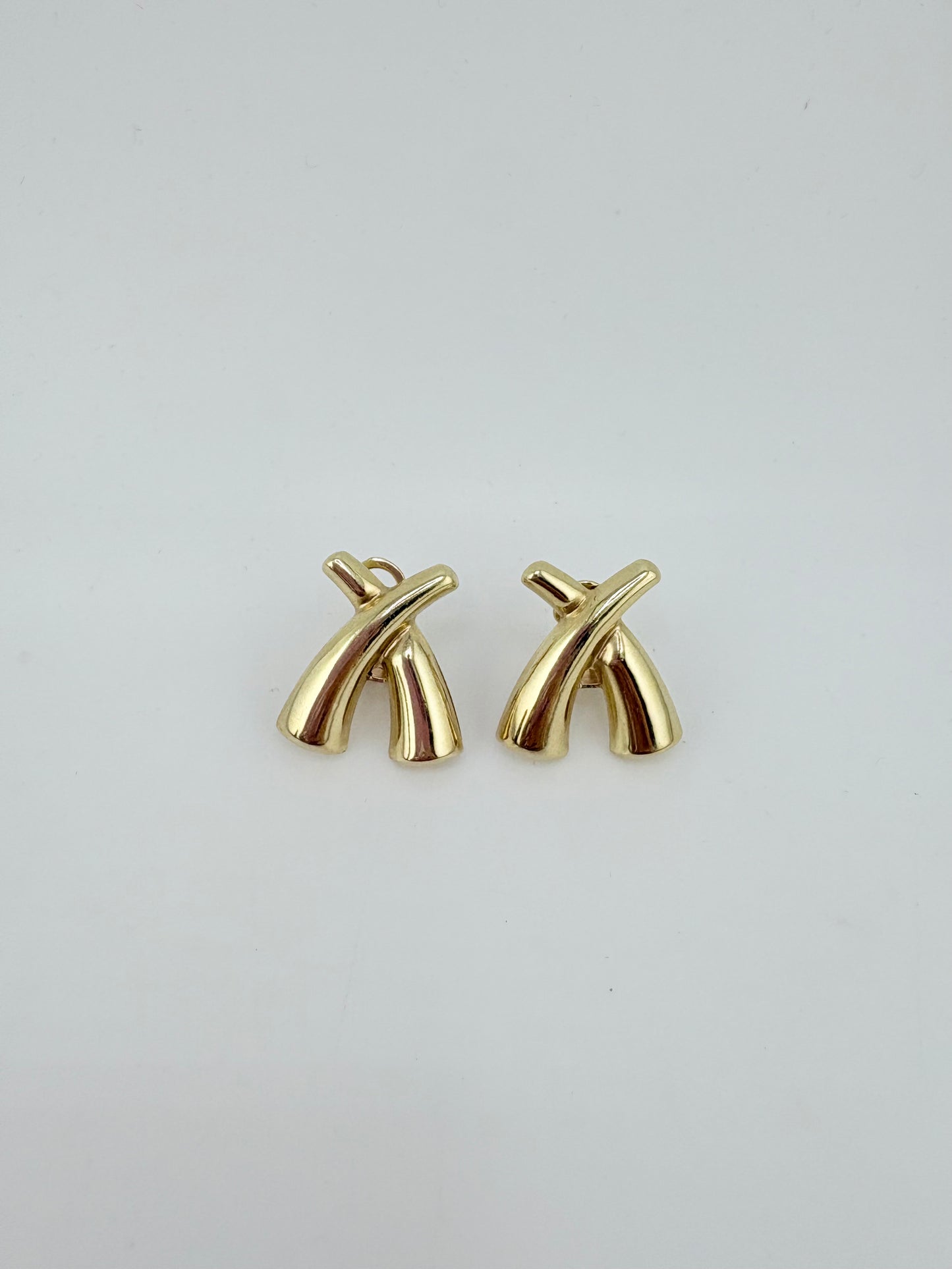 10K Omega Earrings