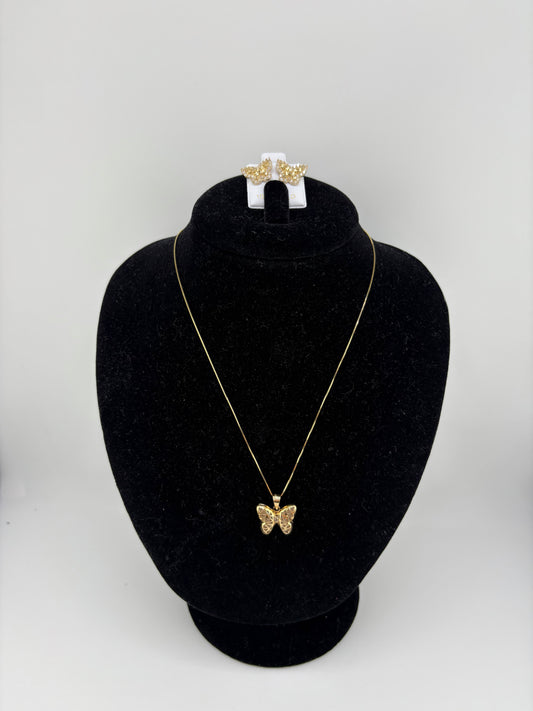 10K Necklace 18IN SET