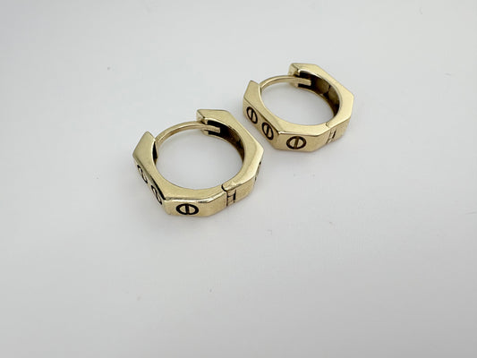 14K Gold Hoops