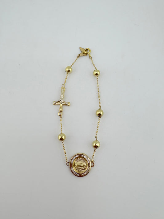 10K Rosario Bracelet