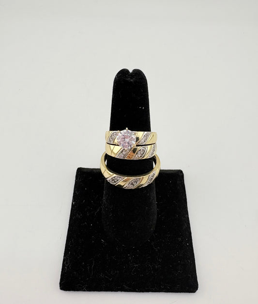 10K Anillo de Compromiso Set de 3❤️‍🔥