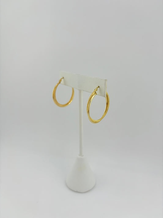 14K Hoops
