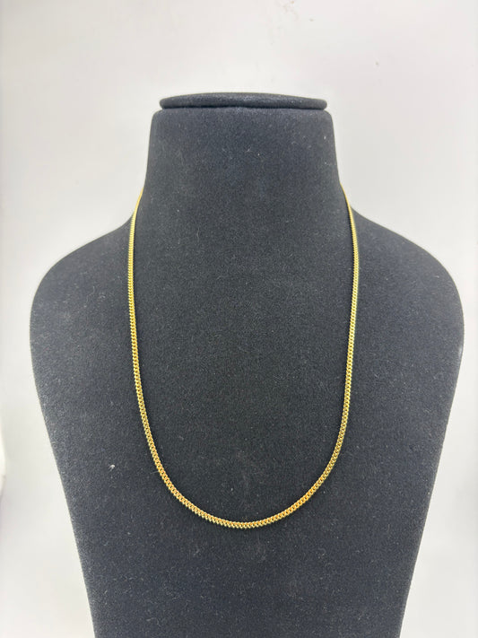 10K Solid Necklace 22IN