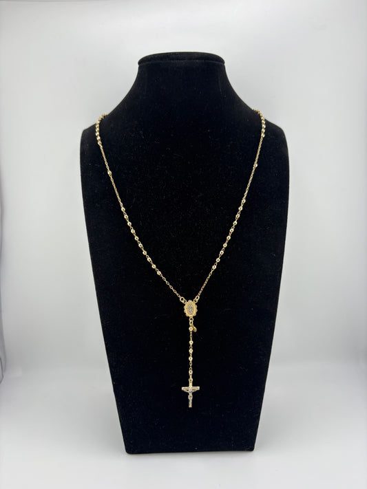 10K Rosario Necklace 24IN