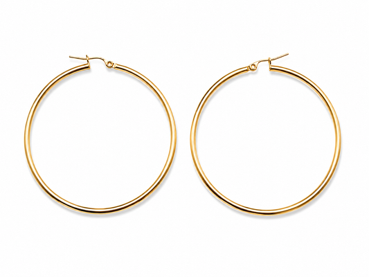 10K Gold Hoops