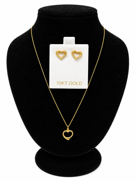 10K Necklace 18IN Set