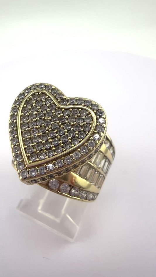 14K Gold Heart Ring